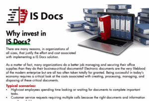 Why invest in IS docs? Learn more about how ISDocs can help save money, automate manual processes, etc.